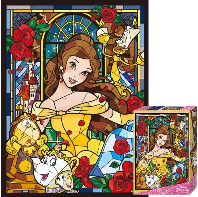 디즈니글라스퍼즐 디즈니프린세스 미녀와 야수 프린세스 벨 직소퍼즐 TP05-024, 500피스, 혼합색상