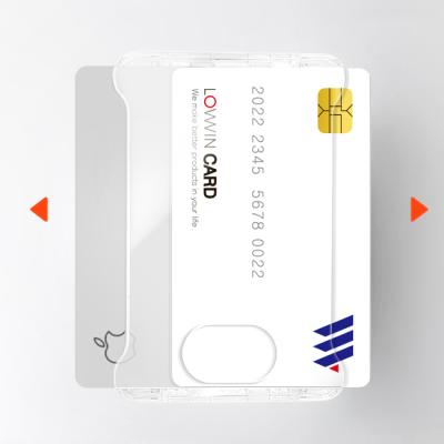 카드집 로윈 카드수납 후면부착 카드집 디자인 투명케이스 카드2장 수납가능