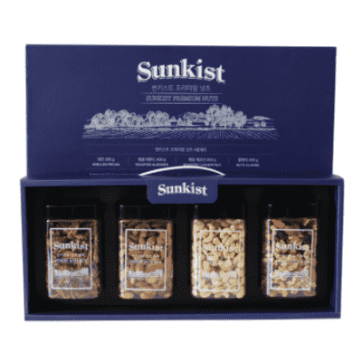 썬키스트 견과 썬키스트 견과 프리미엄 4종 세트 | 피칸 아몬드 캐슈넛 클래식믹스 | 효도 명절 선물 견과류 | Sunkist Nut Premium 4 Variety Set