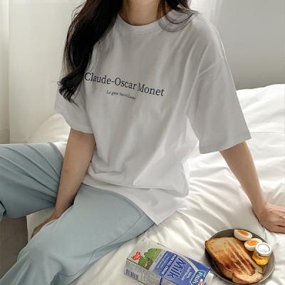 현영쇼핑몰 [제작] [1만장 돌파] 로헤니 루즈핏 나염 티셔츠 64221 빅사이즈 여성의류
