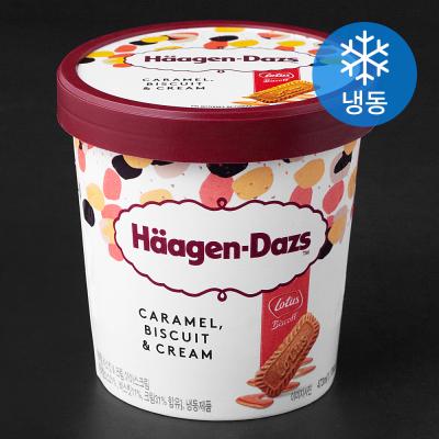하겐다즈 [로켓프레시] 하겐다즈 카라멜 비스킷 & 크림 아이스크림 (냉동)