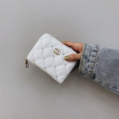 여성용명품지갑 CIUUC간단한 패션 분위기 학생 대용량 다이아몬드 지퍼 동전 클립에 긴 지갑 여성 손 가방의 새로운 한국어 버전