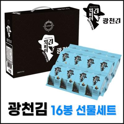 추석선물세트 맛피아 광천김 도시락김 16봉 선물세트 추석 선물세트