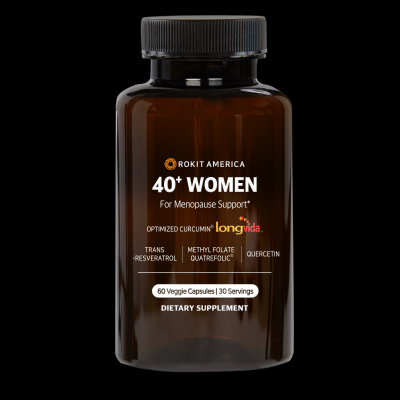 NMN 로킷아메리카 40+WOMEN 레스베라트롤 커큐민 퀘르세틴 활성엽산 복합제재 60정, 1병