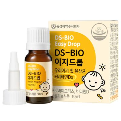 비오비타배배 동성제약 DS-BIO 바이오 이지드롭 10ml/유산균 비타민 D3 유아 어린이, 1개, 10ml