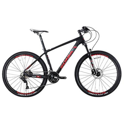 mtb자전거 소니아 카본 산악 시마노 반조립 MTB 자전거 17.5 라피드 79, 매트 블랙, 170cm